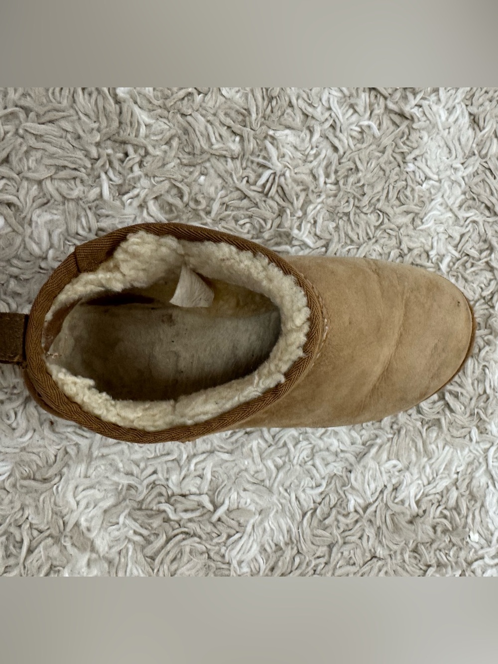 Classic chestnut Ugg boot size 9 right.